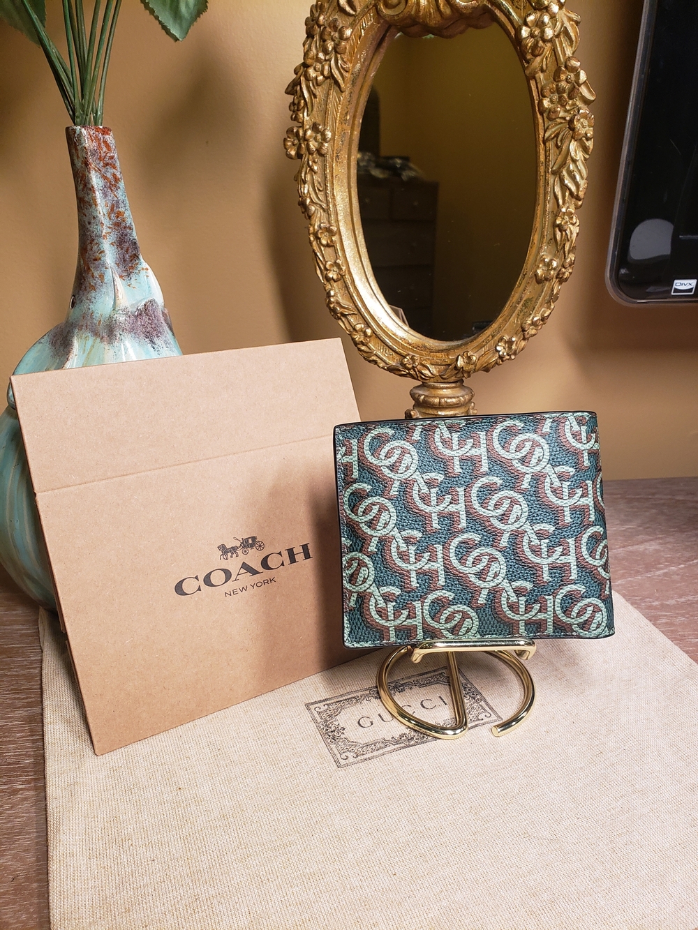Coach Men's Signature Monogram Wallet w/ Removable Insert NWT! - Picture 5 of 9